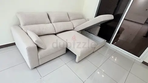 Ikea Eskelstuna L shape sofa bed Beige
