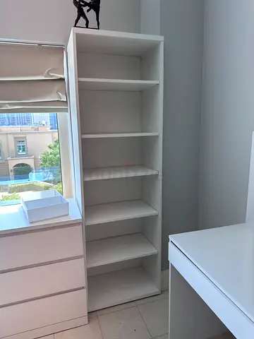 Modern White Open Shelving Unit
