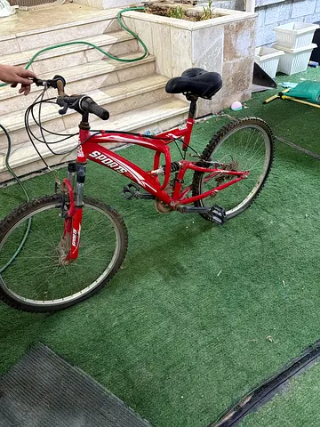 Red Sports Mountain Bike - 26 Frame, Good Working Condition