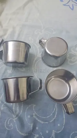 Set of 4 Stainless Steel Mugs
