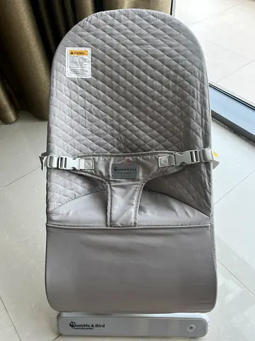 Bumble Bird Automatic 2-in-1 Portable Baby Swing Bouncer (0 Months+) - Grey