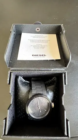 Diesel Black Stainless Steel Mens Watch in Box
