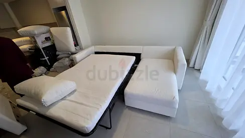 Ikea vimle L shape sofa bed with mattress