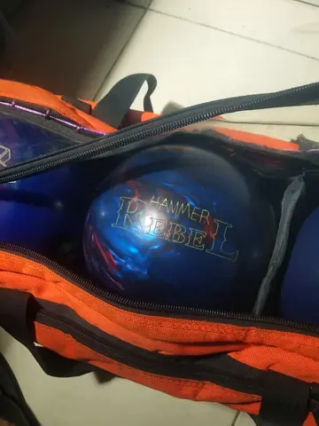 Set of Hammer Rebel Bowling Balls with Carry Bag