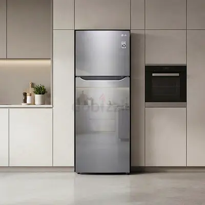 LG Top-Freezer Refrigerator - Stainless Steel, Good Condition