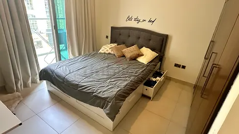 Storage Bed - Double Size, White Frame