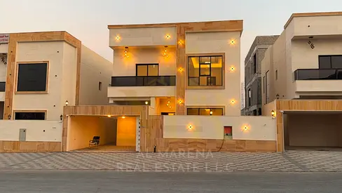 Own your dream villa! Modern design, registration fees included, close to the mosque, and at a negotiable price.