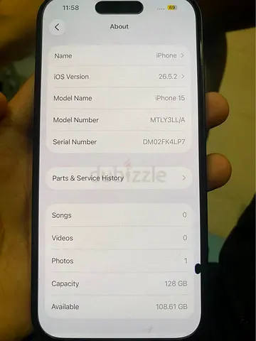iPhone 15 - 128GB (Good working condition)
