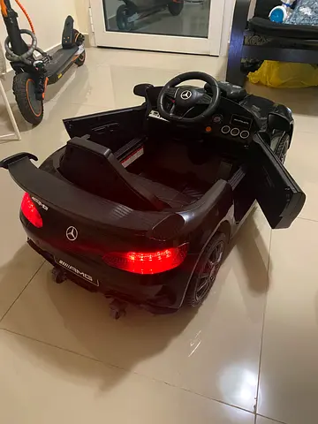 Kids Electric Ride-On Mercedes Benz Car - Black, Good Condition