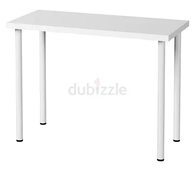 White Rectangular Study and Work Table