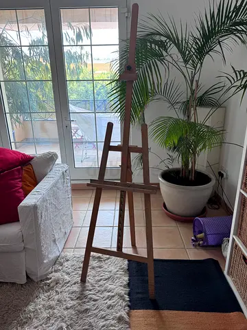 Wooden Artist Easel / Display Stand - Foldable, Good Condition
