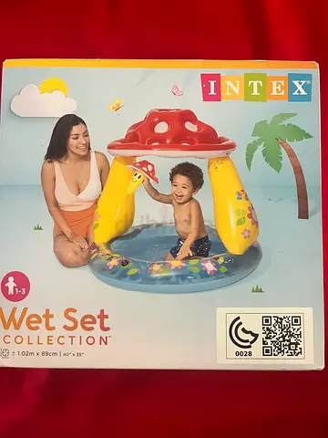 Intex Mushroom Splash Pool Set for Toddlers - New
