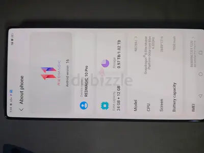RedMagic gaming phone - transparent back, good condition