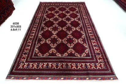 3*2 new hand knotted rug afghan wool carpet