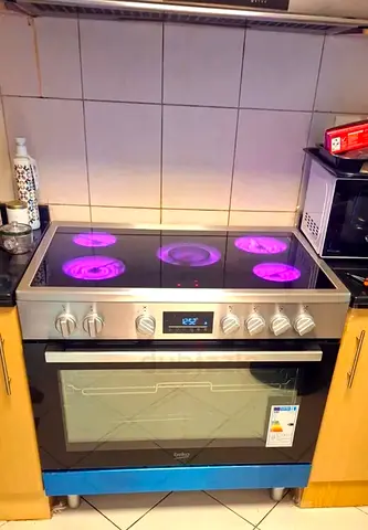 Free Delivery- Beko Latest Model 5-Burner Electric Ceramic Cooking Range 90x60 CM
