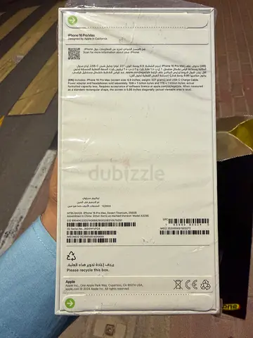 Iphone 16 pro max 256 sealed