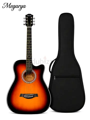 MegArya 41-Inch TAS Cutaway Acoustic Guitar with Carry Bag