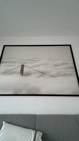 Large framed bridge print wall art - free