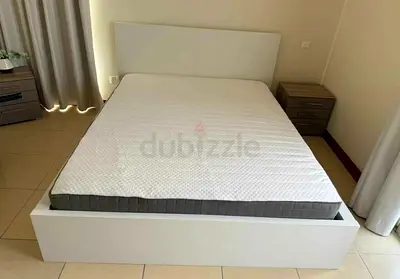 Ikea King bed with mattress available in perfect condition