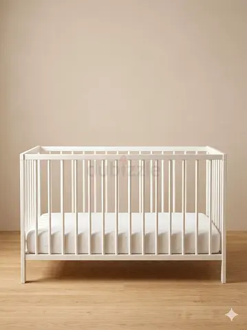 IKEA Wooden Baby Cot / Crib and Mattress