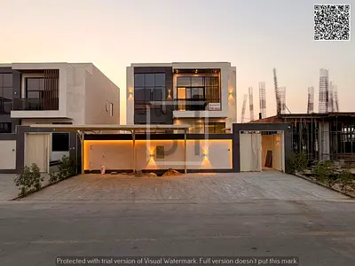 Villa for sale opposite a garden, including registration fees, electricity, water and air conditioning.