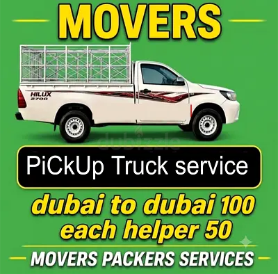 PiCkUp TrUcK MoVeRs Delivery 100 only each helper 50