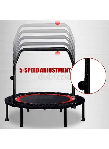 Fitness Trampoline with Adjustable Handle Bar