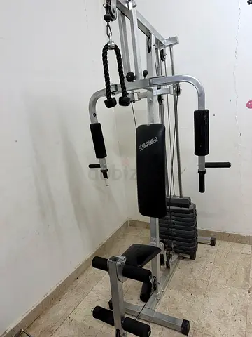 Home Multi-Station Gym Machine with Weight Stack