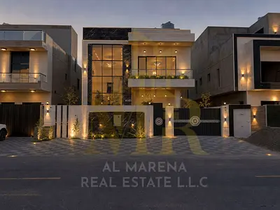 Luxury 5-bedroom villa for sale in Al Helio 2, Ajman, all-inclusive.