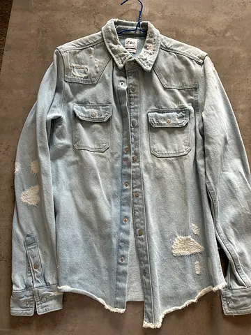 Men’s Zara denim shirt jacket