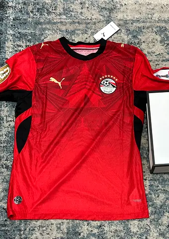 Puma Egypt National Team Red Football Jersey - Size Tag Attached World Cup edition