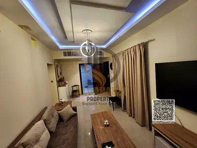 استديو مفروش فندقي للإيجار الشهري – كورنيش رزدنس تاور، عجمان