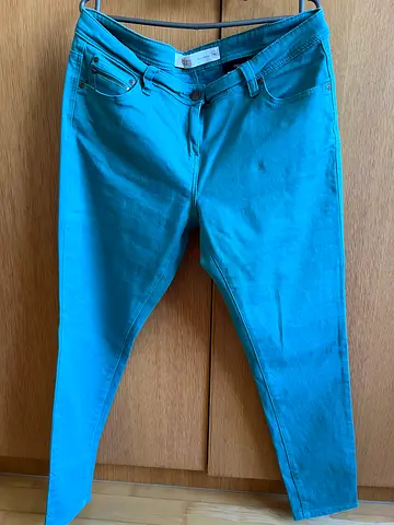 Light green slim-fit womens jeans - excellent condition, size UK 16 R, from NEXT