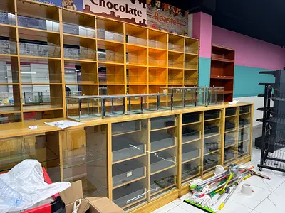 Multi-Purpose Display Counter and Wall Rack Set