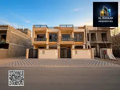 Turnkey villa for 1.3 million AED, including air conditioning and kitchen, on the main street, ready