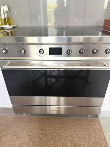 INDUCTION, Stainless Steel Freestanding Electric Range with Ceramic Hob - excellent condition