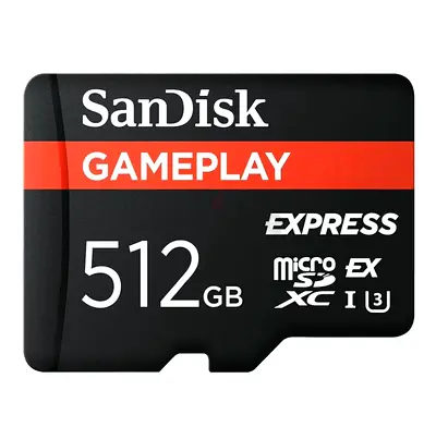 SanDisk microSD Gameplay Memory Card 512GB, Up to 880MB/s
