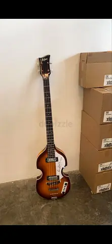 Signed Paul McCartney Violin Bass Guitar (Hofner-style) - Sunburst