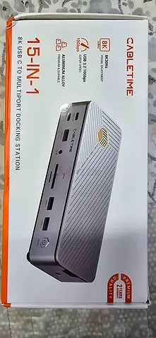 Cabletime 15-in-1 8K USB-C Multiport Docking Station (Like New)