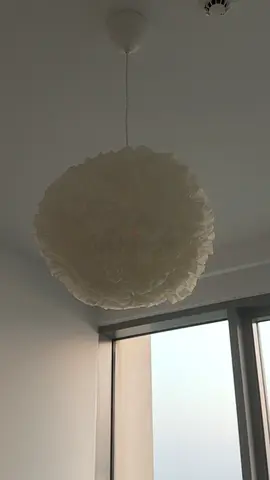 White floral pendant lamp shade - hanging ceiling light