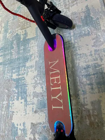 Used Meiyi Electric Scooter - LED Deck, Foldable, Good Condition
