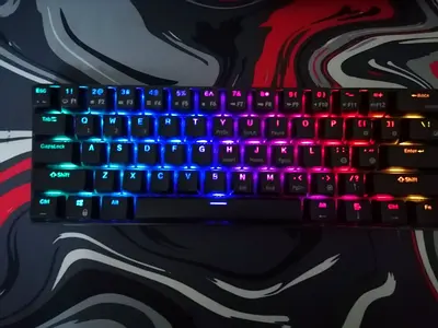 Rk61 keyboard, mechanical keyboard, RGB wireless 2.4g, Bluetooth and weird. (Without arabic keycaps)
