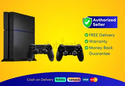 Sony PlayStation 4 - Fat - Black - 500GB with 2 Controller | Brand New | Warranty | FREE Delivery