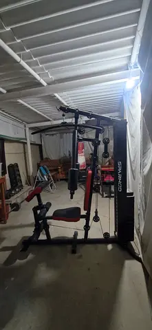 Bench press / All in one machine / cardio running and cycling / weight bar with plates / Boxing ki