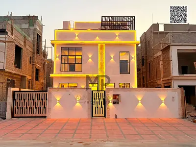 لبيع 2 فيلا فاخرة في الحليو 1 – مشروع الكريكت عجمان | 5 غرف ماستر | 3 طوابق | تكييف مركزي | شامل رسوم التسجيل والتمليك