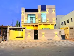 Independent 5BR villa in Al Helio 2 Sharjah, large setback, central AC, great price.