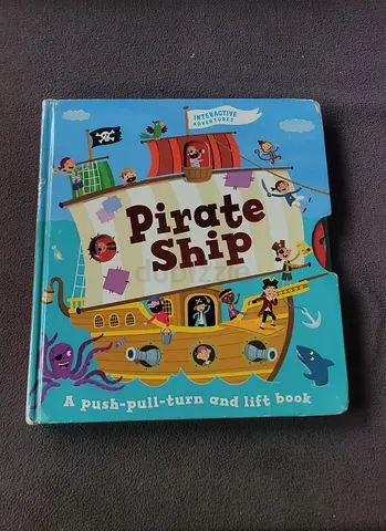 Pirate Ship Push-Pull-Turn and Lift Interactive Board Book (Childrens)