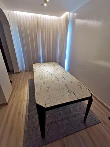 Dining table stone texture top 8 seater.