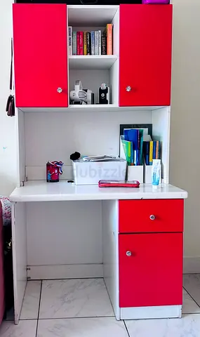 Study table with shelves