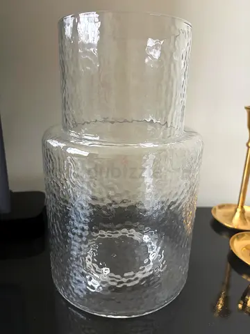 Textured Glass Vase – Excellent Condition